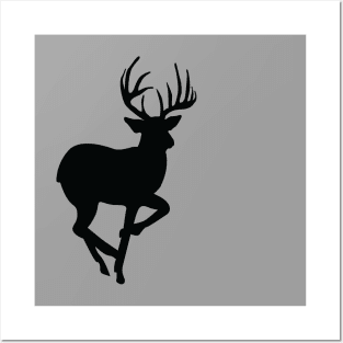 Black Deer Graphic Posters and Art